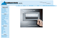 Desktop Screenshot of climacool.cz